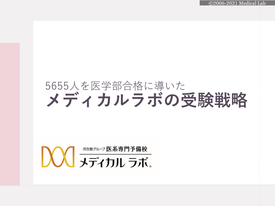 5 655人を医学部合格に導いた メディカルラボの受験戦略 医学部受験予備校メディカルラボ